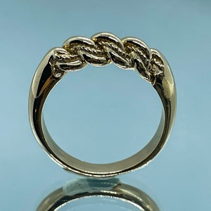 Traditional Latvian ring, 14k 585 gold Namejs ring Nameja gredzens S size, for women, Latvian jewelry, image 9