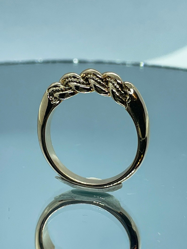 Traditional Latvian ring, 14k 585 gold Namejs ring Nameja gredzens S size, for women, Latvian jewelry, image 7