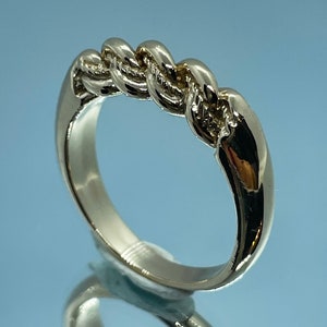 Traditional Latvian ring, 14k 585 gold Namejs ring Nameja gredzens S size, for women, Latvian jewelry, image 5