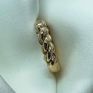 Traditional Latvian ring, 14k 585 gold Namejs ring Nameja gredzens S size, for women, Latvian jewelry, image 3