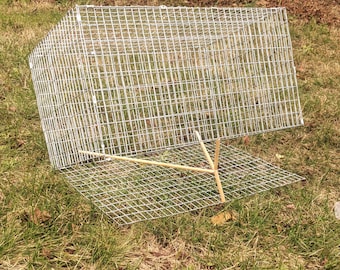 Trampa para pájaros hecha a mano con alambre – Fácil de usar para atrapar gorriones y ardillas listadas