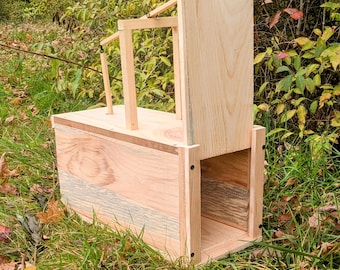 Trampa de caja de madera humanitaria: Diseño sensible y fácil de colocar (8"x10")