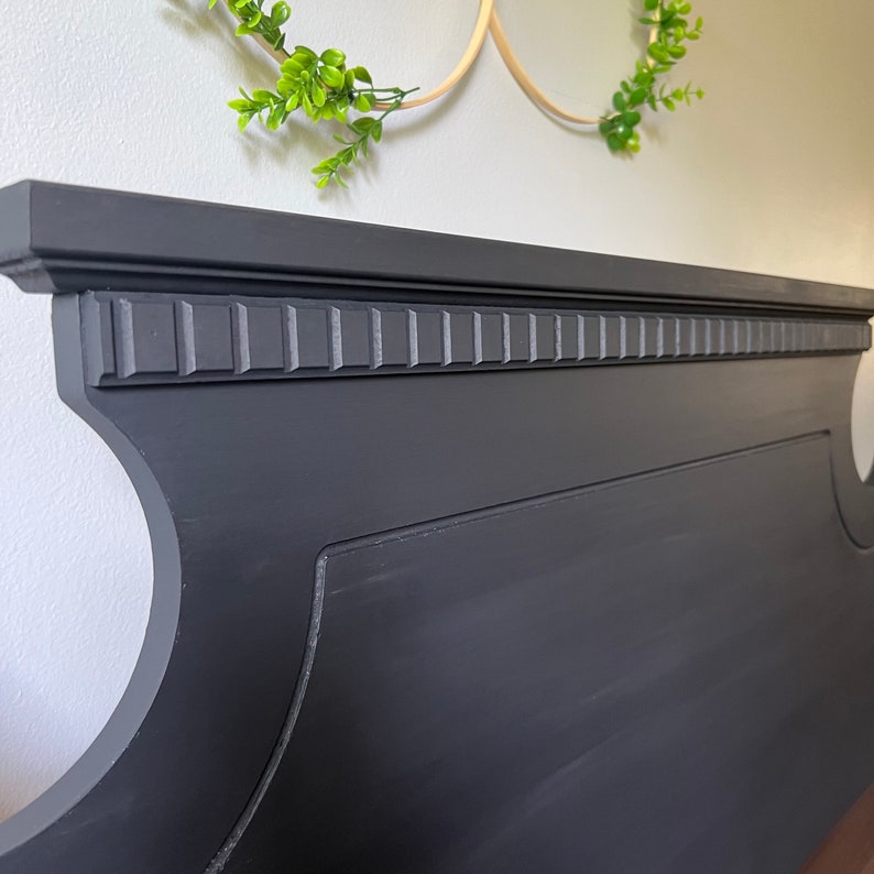 Black Headboard Bench Entryway Bench Handmade Entry Seating Etsy