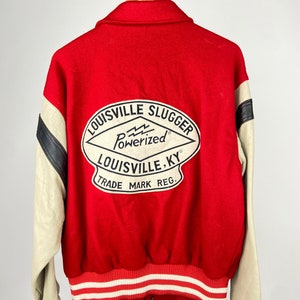 Vtg 70s 80s U of L University of Louisville College Letterman Satin Coat  Jacket