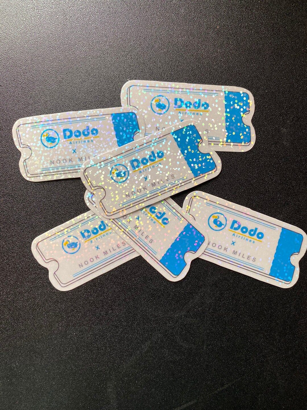 Animal Crossing New Horizon Nook Mile Ticket Holographic Etsy