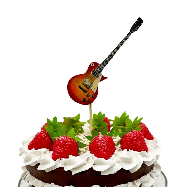 Gibson Les Paul Guitar Cake Topper - Gibson Guitar Cake Topper - Gibson Les Pauls - Electric Guitar Cake Topper G2-CT