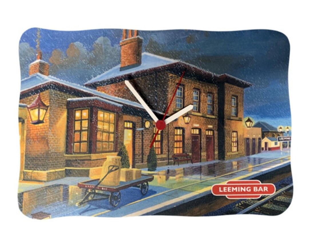 Leeming Bar Railway Station Clock Leeming Bar Railway Clock Etsy