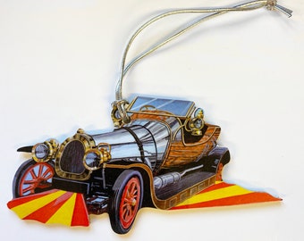 Chitty Chitty Bang Bang Christmas Tree Decoration - Hanging Chitty Chitty Bang Bang Decoration - Chitty Chitty Bang Bang Decoration A58-D