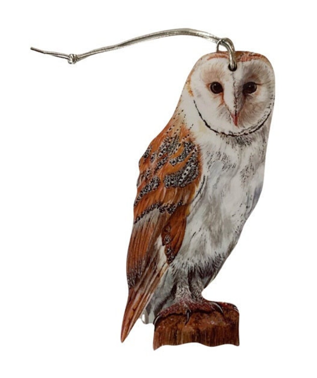 Hanging Barn Owl Tree Decoration Barn Owl Christmas Etsy UK