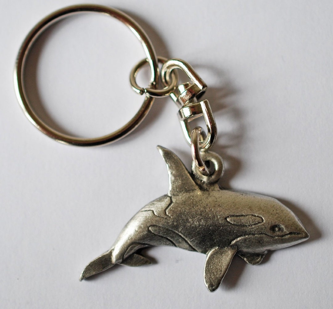 Orca Killer Whale Keyring 3D Handcrafted From Pewter in Etsy UK