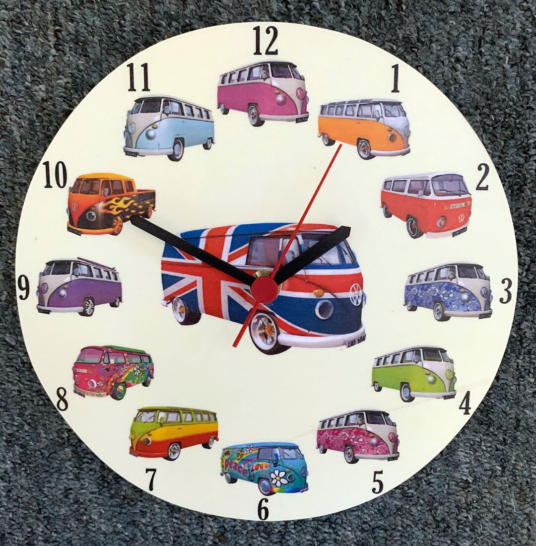 Campervan Lovers Clock Campervan Clocks Campervan Gift Campervans DB25