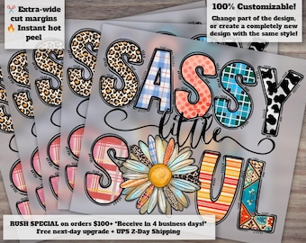 Custom DTF Prints: Western, Sunflower, Leopard Designs | Ready to Press Sublimation and Screen Print Transfers