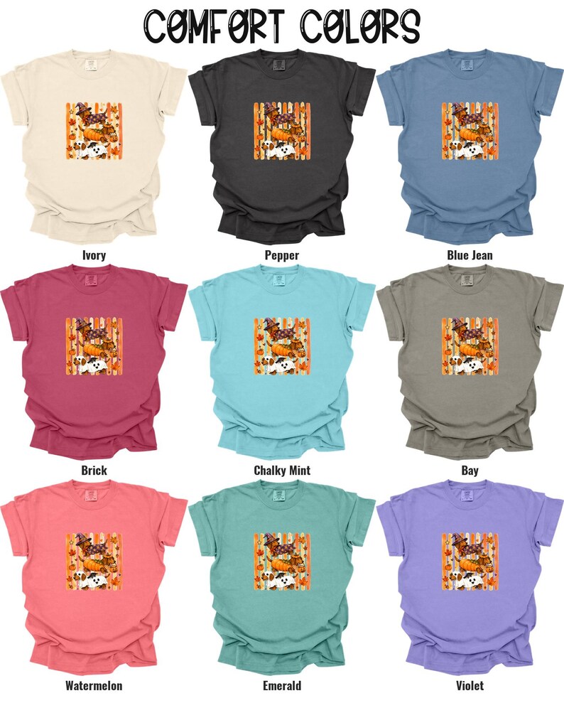 Halloween Dachshund DTF Transfer, Cute Wiener Dog Spooky Season Doxie Shirt Design, Ready to Press Heat Transfer image 3