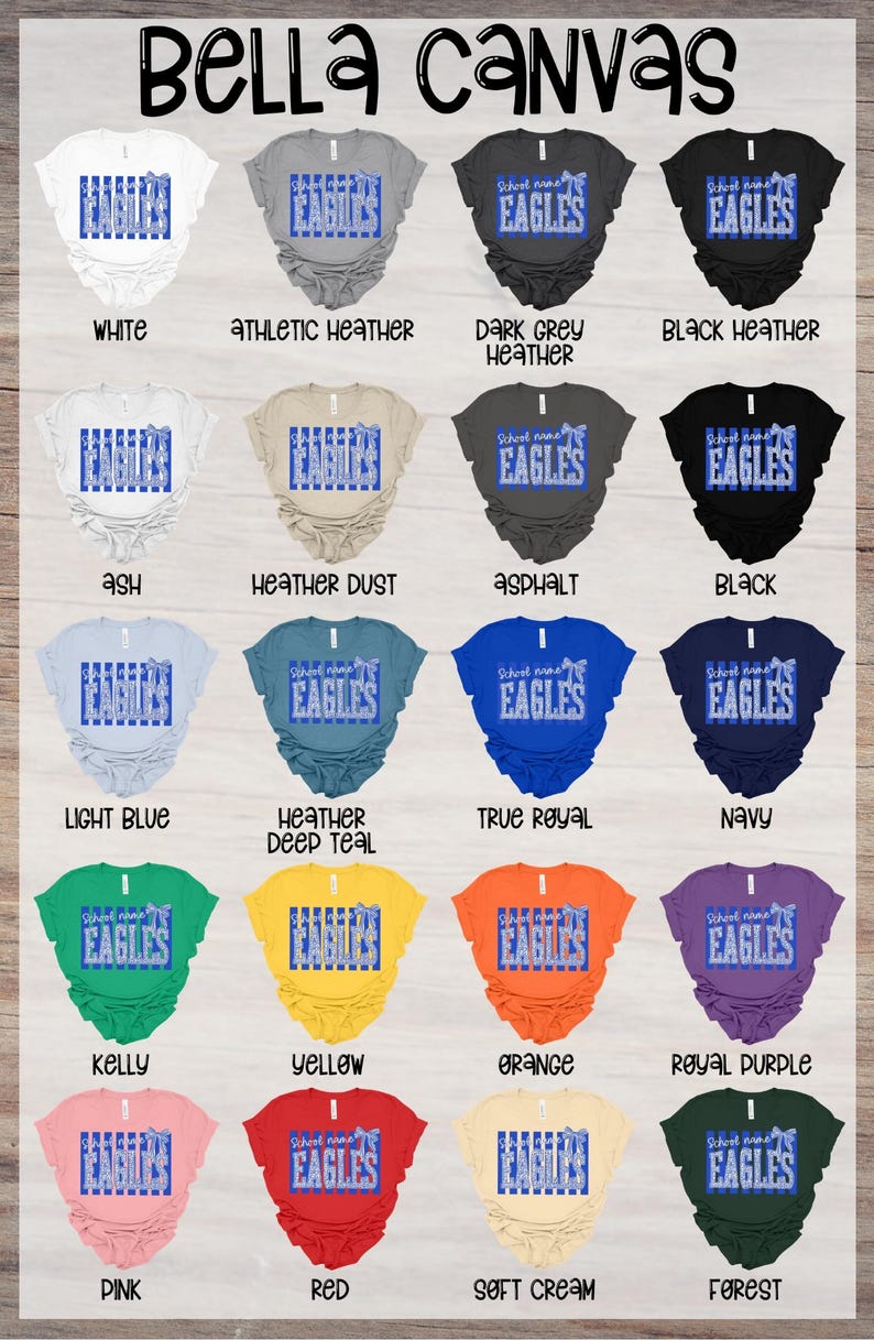 Custom Mascot | Striped Custom High School Mascot DTF Transfer, Varsity Personalized Coquette Bow School Spirit Ready to Press Heat Transfer imagem 4