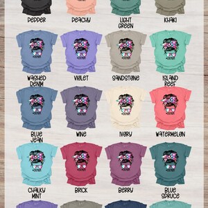 Cat Mom Messy Bun Design for Commercial Use - Sunglasses Hairband, Messy Waterslide - 300 DPI Ready Press, Heat Transfer, DTF - Etsy Shop image 5