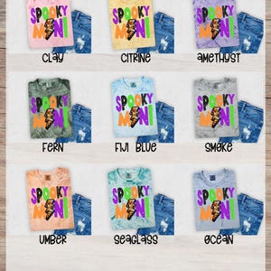 Diseño espeluznante de Mini Mama a juego de Halloween: listo para presionar, engañar o tratar la transferencia de calor, DTF para la tienda de Etsy imagen 7