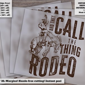 Rodeo Retro Designs | Western Inspired ready-to-press heat transfer | Shirt Design | DTF