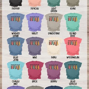 Retro Leopard Nana Shirt Design, Floral Grandma Heat Transfer, Mother's Day Ready to Press, DTF image 5