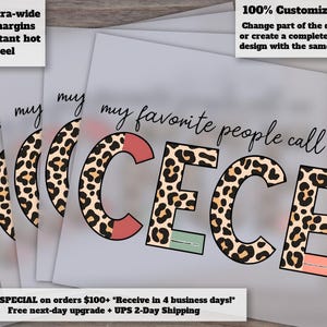 Cece Heat Transfer and DTF Ready-to-Press Designs - Ideal for Sublimation Printing, Named by My Favorite People