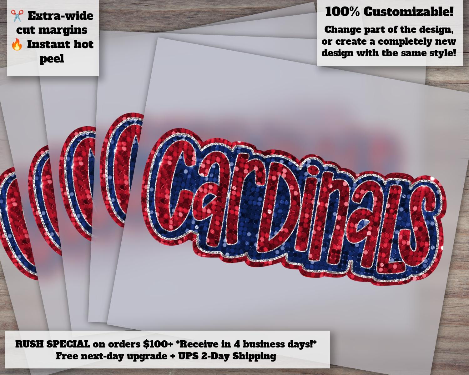 St. Louis Cardinals Baseball Iron-On Patch – Vintage, Original, Made In China - View #2