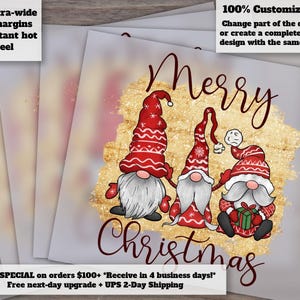 Merry Christmas, Christmas Dtf Transfers, Dtf Printing, Gnome Dtf, Design Dtf, Ready For Press, Chrismas Gnomes Dtf, Christmas png bundle