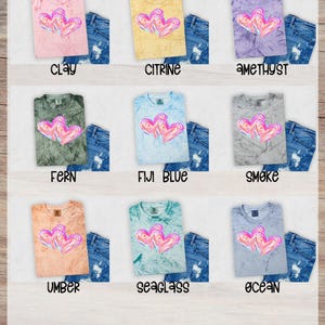 Watercolor Love and Colorful Hearts Design - Ready to Press, Heat Transfer, DTF - Trends for Etsy Shop zdjęcie 7