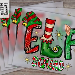 Elf Squad Dtf, Elf Feet Dtf, Merry Christmas Dtf, Elf Dtf, Christmas Print Dtf, Print Transfer, Leopard, Digital Print, Sublimation Print