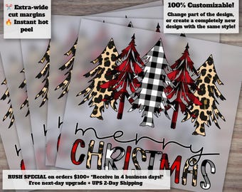 Merry Christmas Trees Dtfs, Merry Christmas, Christmas Dtfs, Christmas Dtfs For Women, Merry Christmas Dtfs, christmas gifts