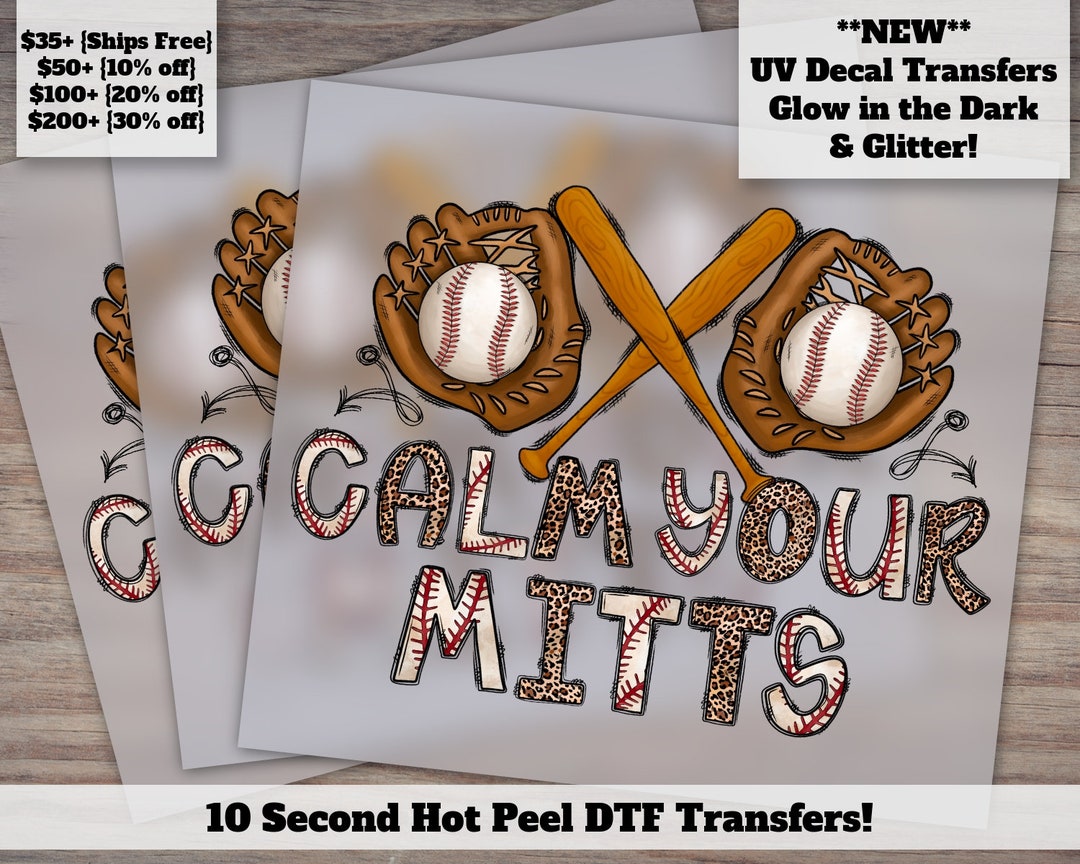 DTF Baseball Sublimation Transfers Ready to Press Hand Etsy