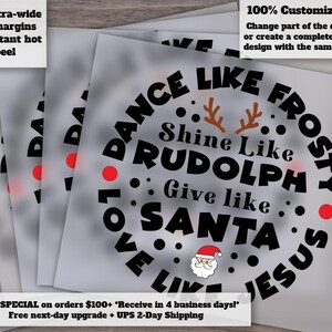 Frosty Dance Christmas DTF, Funny Holiday Shirt Design, Love Like Jesus DTF, Ready for Heat Transfer, DTF Christmas Festivities image 1