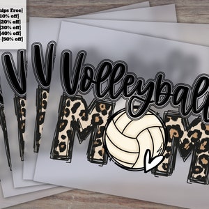 Volleyball Mom Black DTF Custom Print Transfer, Screen Print, DTF Transfer