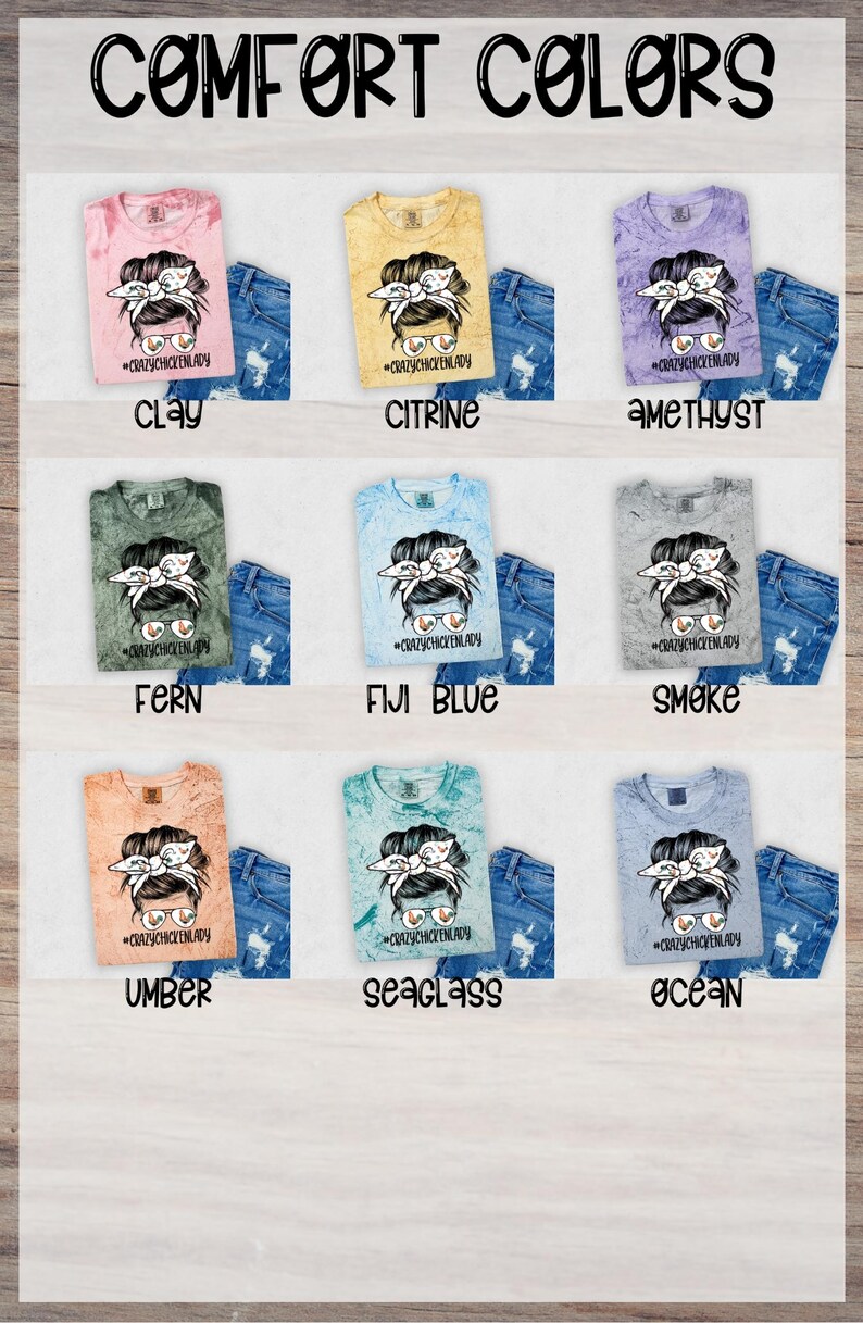 Messy Bun Chicken Lady Design - Commercial Use OK - Ready for Heat Transfer, DTF - 300DPI image 7