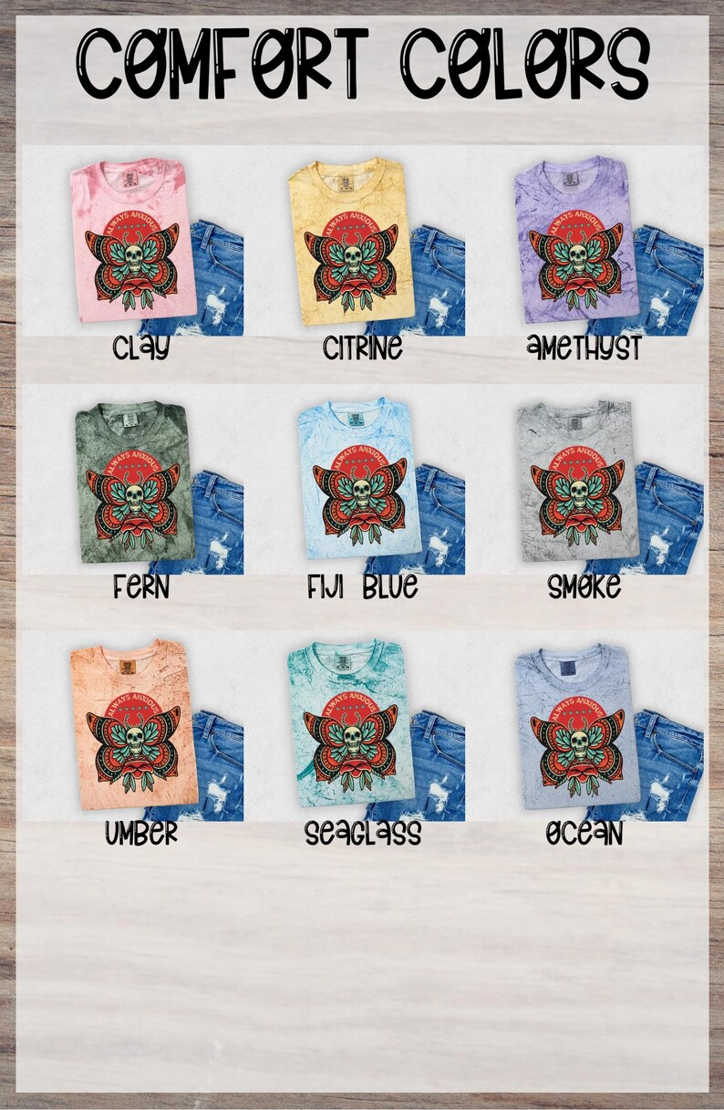 Anxiety-themed Retro Skull Design | Ready-to-Press Heat Transfer | DTF Traditional Illustration immagine 7