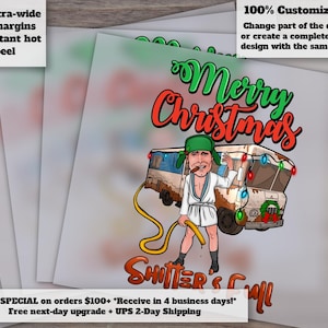 Custom Shitter's Full Merry Christmas DTF Transfer, Ready to Press for Sublimation Design & Screen Print Transfer