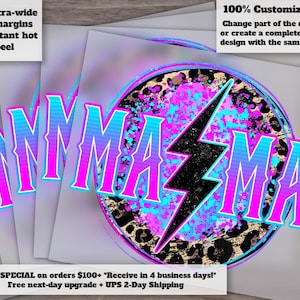 Mama Dtf, Leopard Mama Dtf, Mama Lightning Bolt Dtf, Mama Dtf, Retro Print, Mama Digital Transfer Print, sublimation Print, sublimation DTF