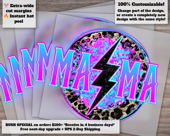 Mama Dtf, Leopard Mama Dtf, Mama Lightning Bolt Dtf, Mama Dtf, Retro Print, Mama Digital Transfer Print, sublimation Print, sublimation DTF