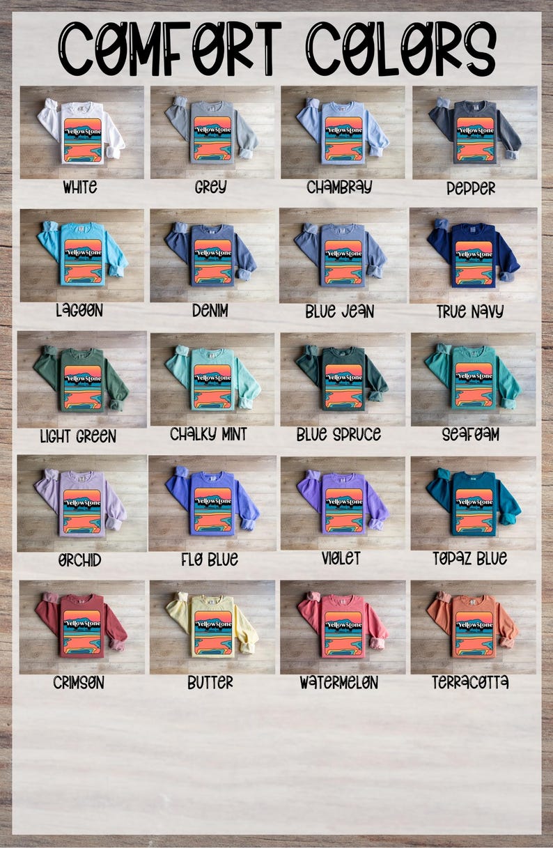 Retro Yellowstone National Park Shirt Design, Vintage Heat Transfer, Ready-to-Press DTF, Clipart Design image 6