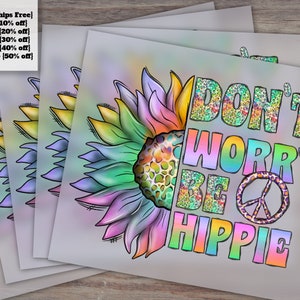 DTF Prints: Hippie Soul, Sunflower, Peace, Western, Flower, Vintage Sublimations, Custom Prints and More