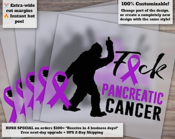 Pancreatic Cancer Dtf, Pancreatic Cancer Survivor Gifts, Pancreatic Cancer Awareness Dtf, Purple Ribbon Dtf, pancreatic awareness