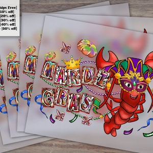 Custom DTF Prints and Transfers for Mardi Gras, Valentine's, and Christmas: Ready to Press and Love!