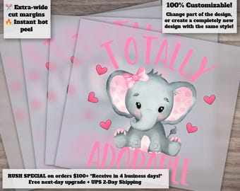 Adorable Newborn Baby Girl Design - Kids DTF, Heat Transfer, Ready to Press, Baby Designs for Kids, Newborn, Girl
