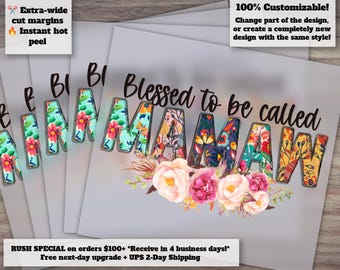 Mamaw Boho Floral Design - Grandma Shirt for Mother's Day - Ready to Press Heat Transfer, DTF - Perfect Mamaw gift