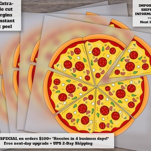 Pizza Transfer, Pizza Matching Family Transfer, Fathers Day Gift, Pizza And Pizza Slice, Pizza Transfer Set, Family Pizza Slice Transfer