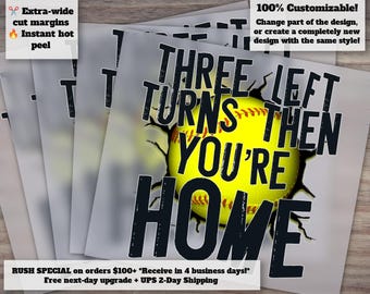 Home Themed Softball Encouragement Design - Ready to Press, Heat Transfer and DTF for Craft and DIY Projects