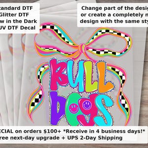 Bulldogs Mascot , Preppy Coquette Neon Bulldogs, Preppy Mascot Coquette , Girls Preppy Bulldogs Design, DTF Pink Bulldogs DTF Transfer Ready