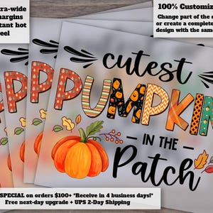 Adorable Pumpkin Patch Design for Kids Halloween T-Shirt | Fall and Thanksgiving Heat Transfer Ready to Press | Toddler Shirt Graphics