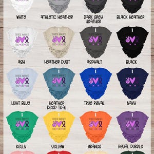 August Cure Awareness: Purple Ribbon Sublimation - Optimized for Heat Transfer, DTF, and Ready-Press Techniques image 4