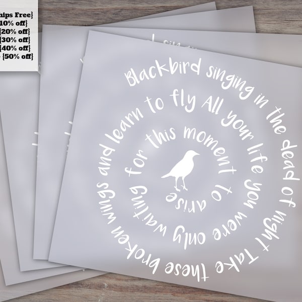 Blackbird Singing In The Dead Of Night Transfer, Blackbird, Blackbird Beatles Transfer, Beatles Lyrics, Music Transfer For Women, Clothing