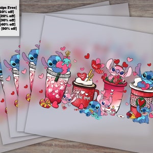 Ready to Press Valentine's Day Coffee DTF Prints: Custom DTF Sublimation, Transfer & Screen Prints
