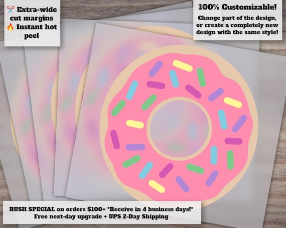 Sweet Treats DTF Files with Donuts, Cake, and Candy - Ideal for Cricut, Silhouette Cutting, DTF Heat Transfer - Sprinkled Donut Clip-art